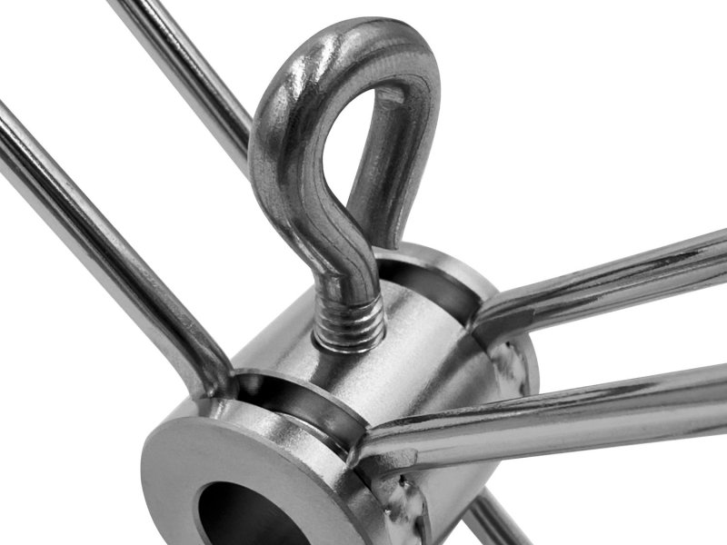 Grillfürst Edelstahl Vierfach - Fleischklammer für Drehspieß