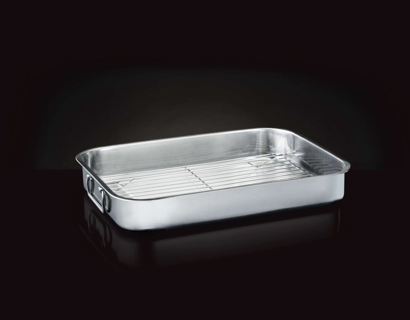 Napoleon Edelstahl Bräter mit Rost