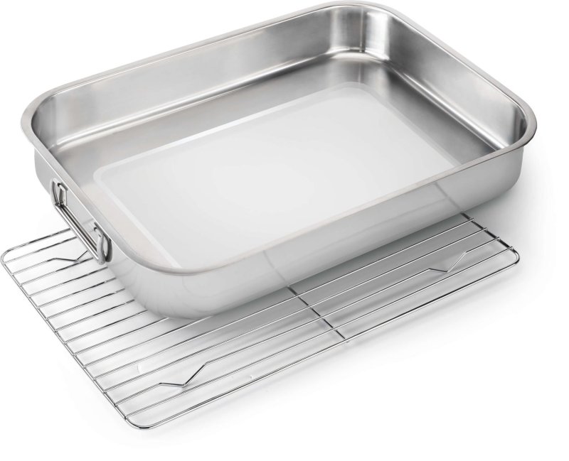 Napoleon Edelstahl Bräter mit Rost