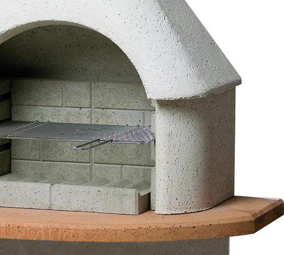 Buschbeck Grillkamin: Gartenkamin Carmen weiß-terrakottafb.