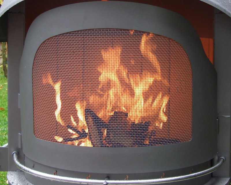 Girse Funkenflugtür für Typ 1 Grillkamin / schwarz