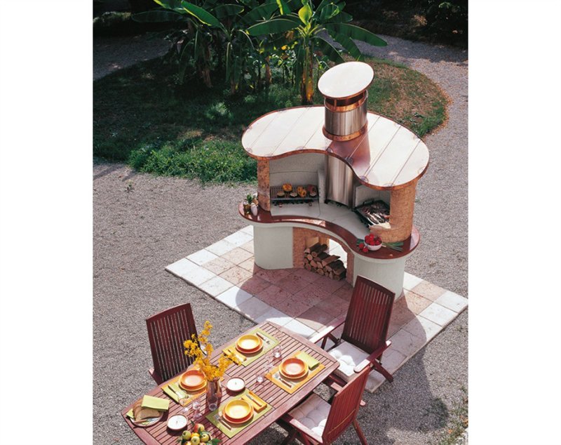 Palazzetti Grillkamin Sumatra Cotto inkl. Montagematerial