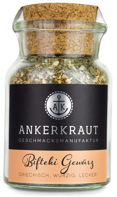 Ankerkraut Bifteki Gewürz, 80 g Glas