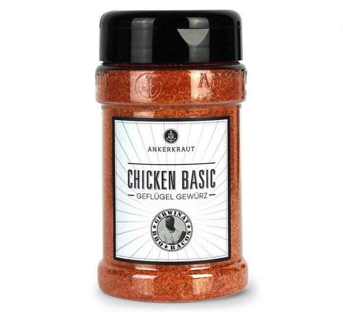 Ankerkraut Chicken Basic, BBQ Rub, 340g Streuer