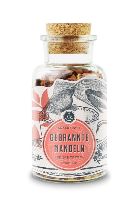 Ankerkraut Gebrannte Mandeln, Früchtetee, 155 g Glas