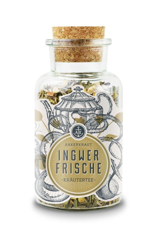 Ankerkraut Ingwerfrische, Kräutertee, 75 g Glas