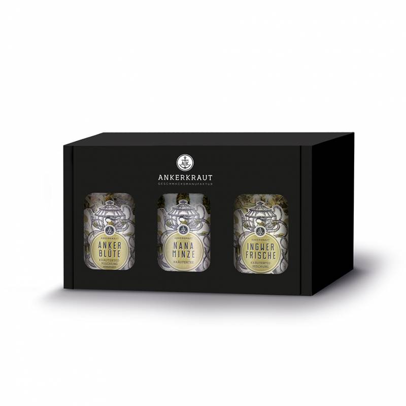 Ankerkraut Tee-Box "Kräuterliebe" - mit Ankerblüte, Nana Minze, Ingwerfrische
