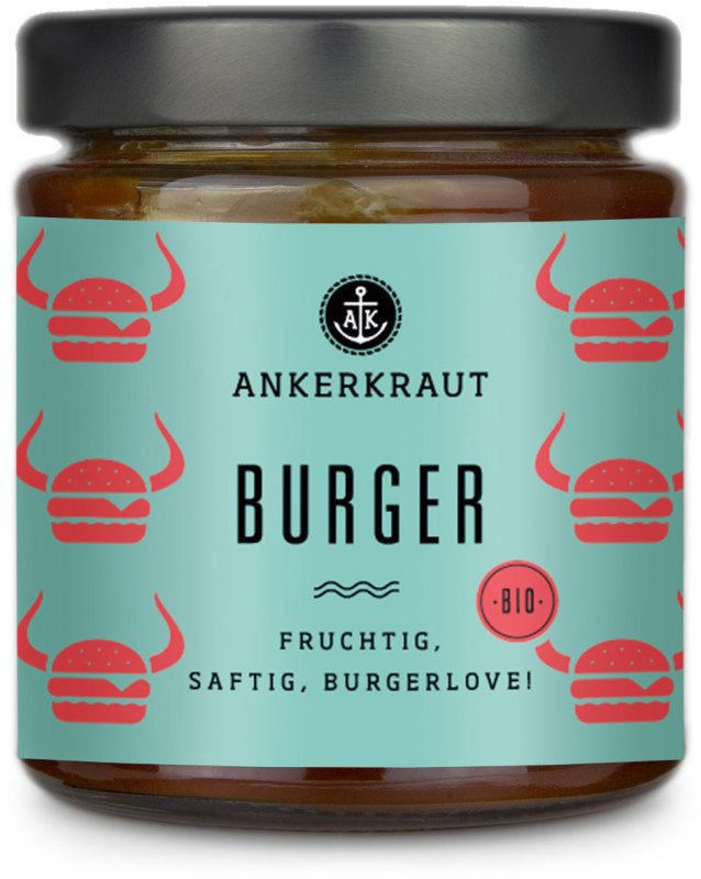 Ankerkraut #Saucenliebe - Burger Sauce - Fruchtig, saftig, Burgerlove, 170 ml Glas