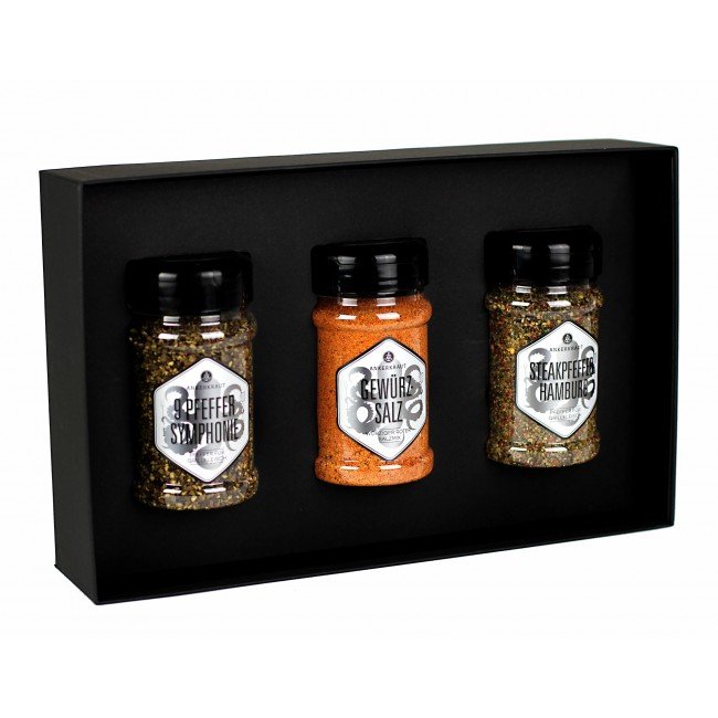 Ankerkraut Set „Steaks grillen“, 3 Streuer