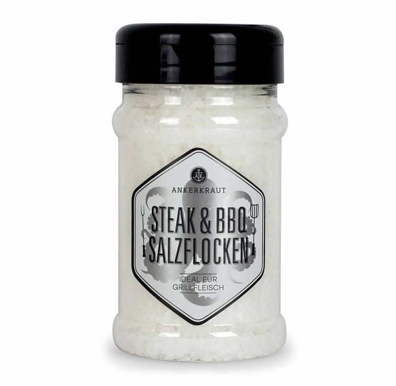 Ankerkraut Steak & BBQ Salzflocken, 190g Streuer