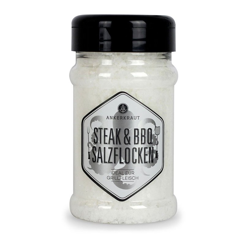 Ankerkraut Steak & BBQ Salzflocken, 190g Streuer