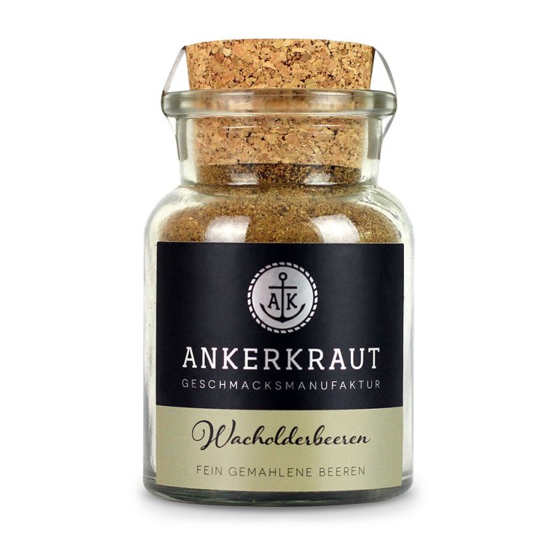 Ankerkraut Wacholderbeeren gemahlen, 50g Glas