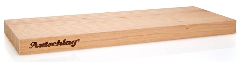 Axtschlag Anricht- und Schneidebrett aus Kirschholz / S 40 x 15 x 2,5 cm