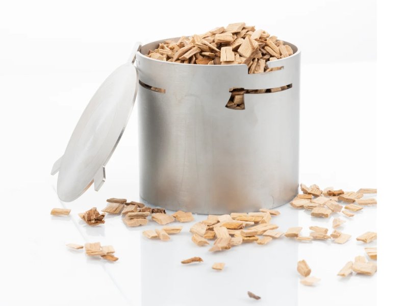 Axtschlag Räucherbox aus Edelstahl