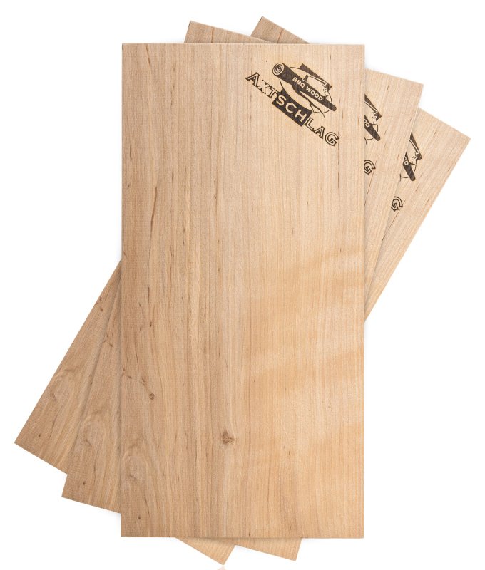 Axtschlag Räucherbretter Erle / Wood Planks Alder - 30 x 15 cm / 3er Pack