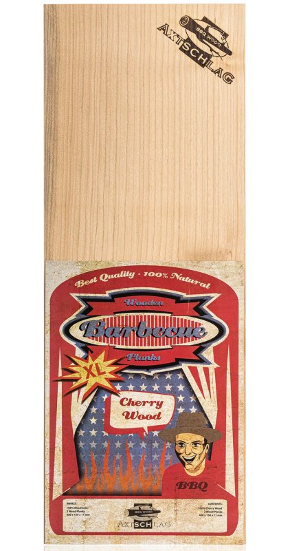 Axtschlag Räucherbretter Kirsche / Wood Planks Cherry - 40 x 15 cm / 2er Pack