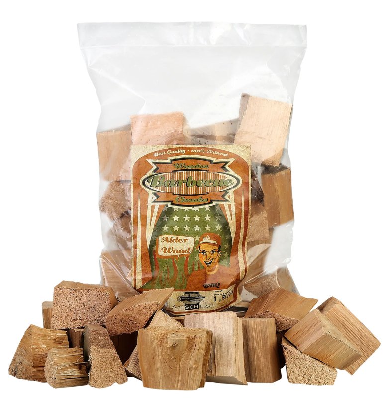 Axtschlag Räucherchunks Erle / Woodchunks Alder - 1,5 kg