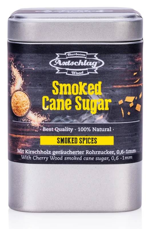 Axtschlag Smoked Cane Sugar - Geräucherter Rohrzucker / 150 g Dose