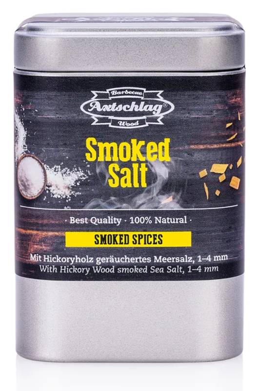 Axtschlag Smoked Salt - Geräuchertes Meersalz  / 150 g Dose