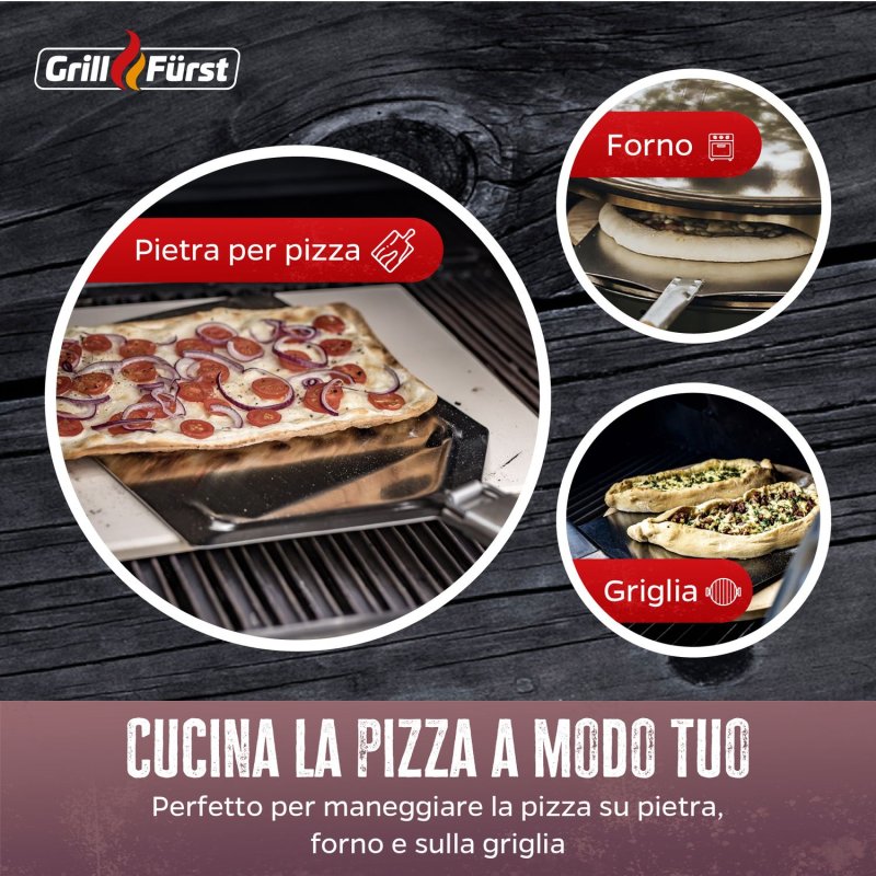Grillfürst Pizzaheber / Pizzaschieber Edelstahl klappbar - Retoure