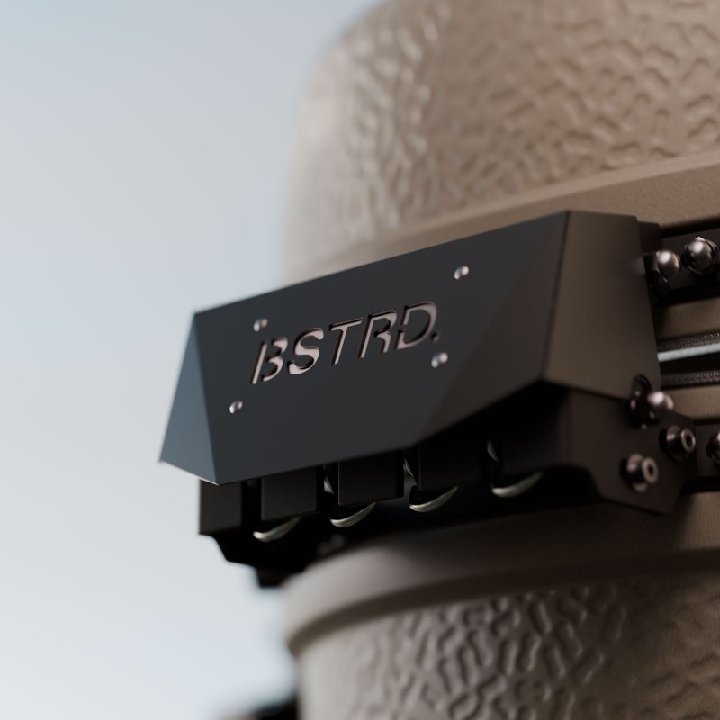 OFYR Kamado Table Corten 75 PRO - mit Keramik-Arbeitsplatte & BSTRD. Keramikgrill Pro Large Sand