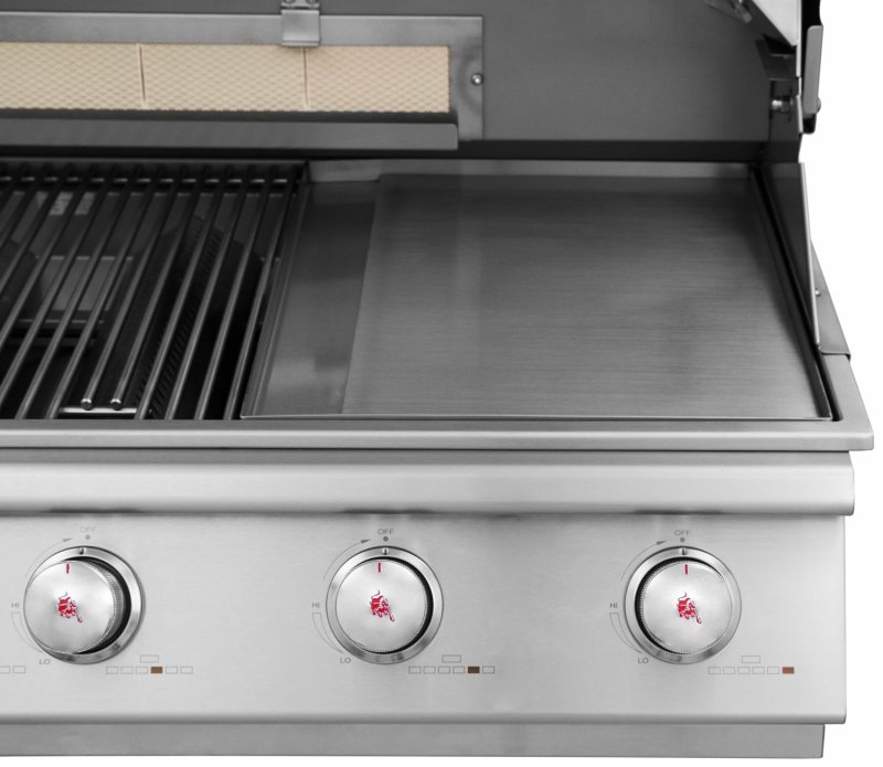 BULL Edelstahl Grillplatte / Plancha / 50 x 38 cm