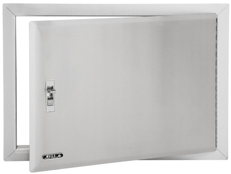 BULL Einbau Einzeltür aus Edelstahl mit Schloss / horizontal - Ausstellungsstück
