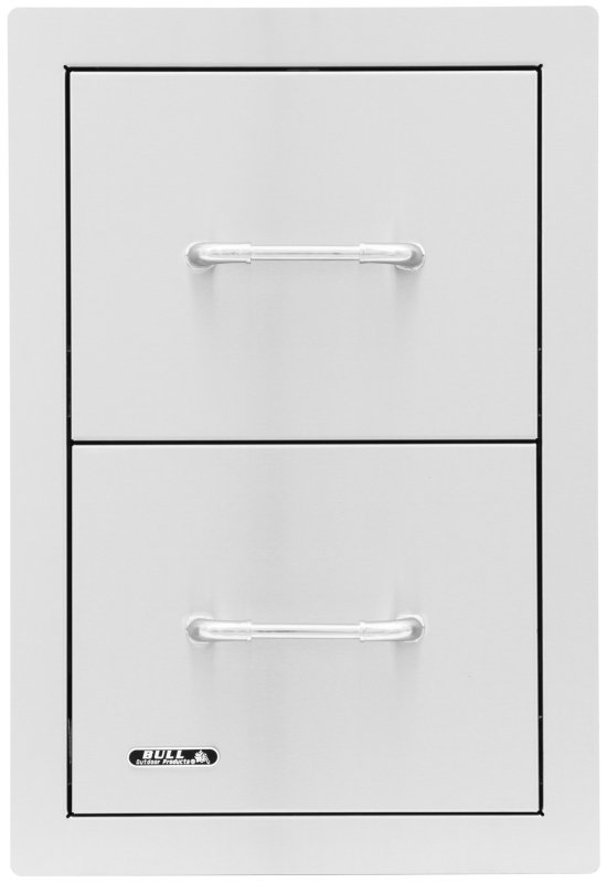 BULL Einbau Schublade Double aus Edelstahl