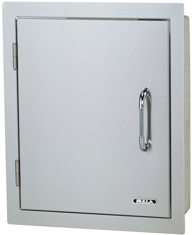 BULL Einbau Einzeltür aus Edelstahl / vertikal mit Scharnier links - Ausstellungsstück