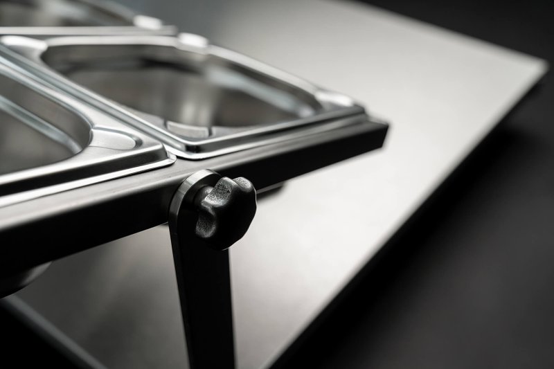 Beefer Pizzastation inkl. 6 Edelstahlschalen (GN 1/6 / H 65 mm)