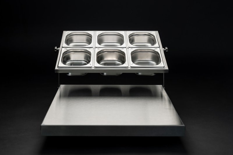 Beefer Pizzastation inkl. 6 Edelstahlschalen (GN 1/6 / H 65 mm)