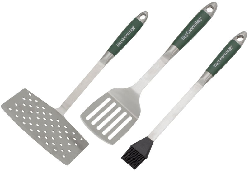 Big Green Egg BBQ Grillbesteck Set aus Edelstahl / 3-teilig
