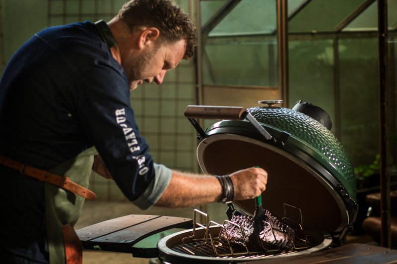 Big Green Egg Bratenkorb / Rippenhalter aus Edelstahl 2XL / XLarge / Large