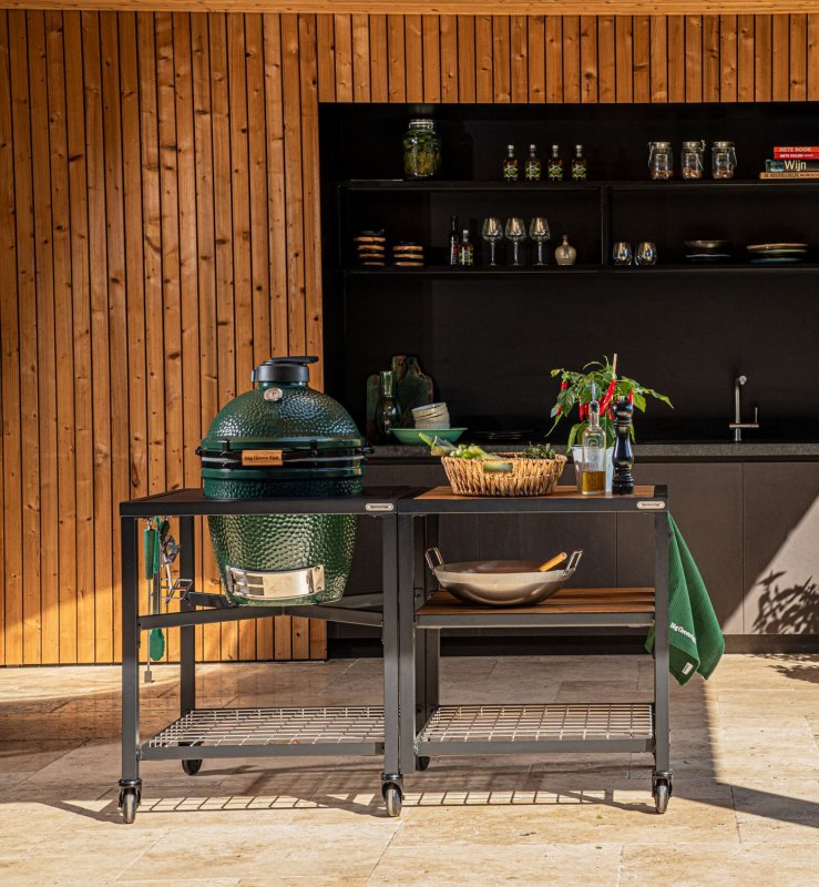 Big Green Egg Outdoor Küche: 50 Jahre Big Green Egg Jubiläums - Frame Paket 1 Large - für BGE Large (ohne Keramikgrill)