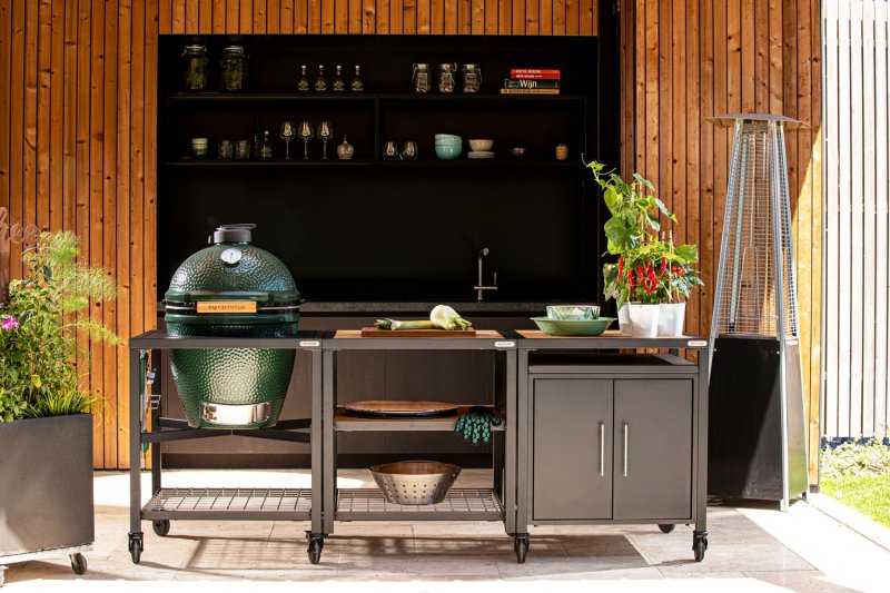 Big Green Egg Outdoor Küche: Modul Erweiterungsschrank mit Türen (ohne Akazienholz-Einlage)