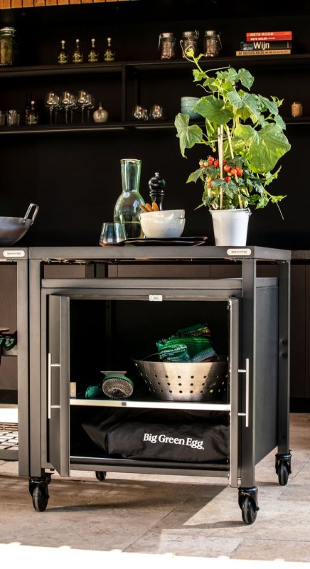 Big Green Egg Outdoor Küche: Modul Erweiterungsschrank mit Türen (ohne Akazienholz-Einlage)