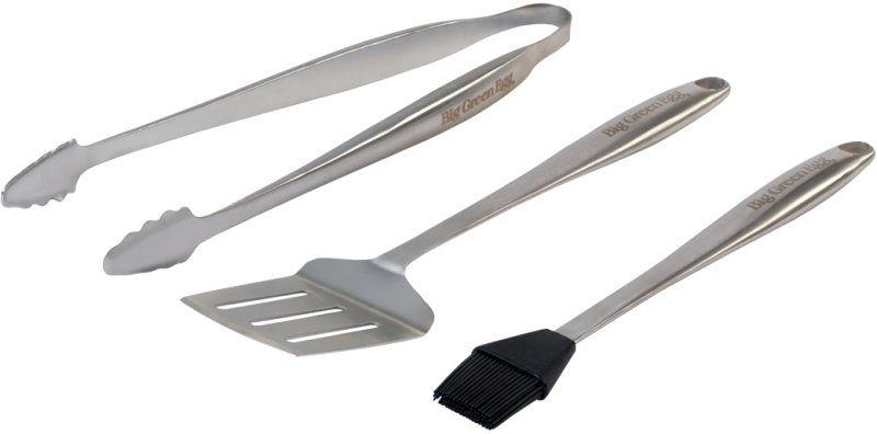 Big Green Egg Premium Grillbesteck Set aus Edelstahl / 3-teilig