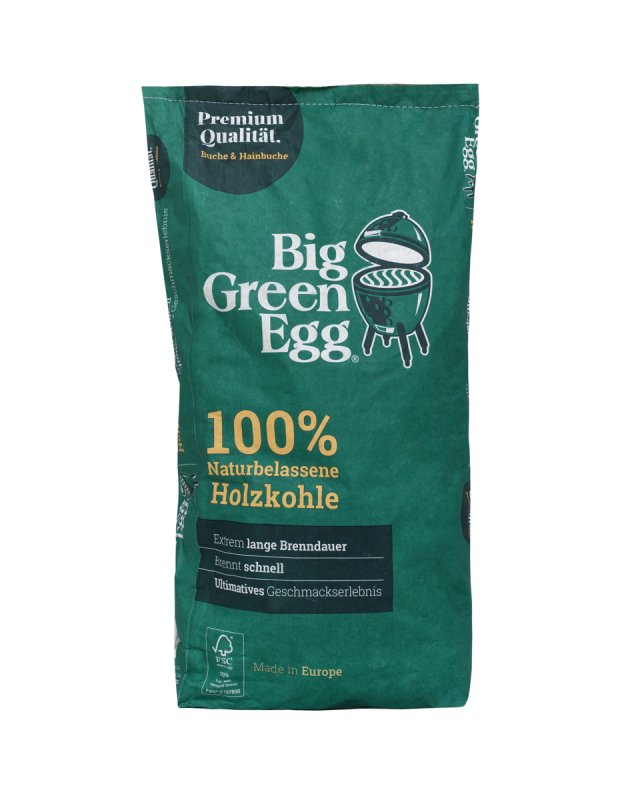 Big Green Egg Holzkohle 4,5 kg - 100% naturbelassen aus Buche und Hainbuche