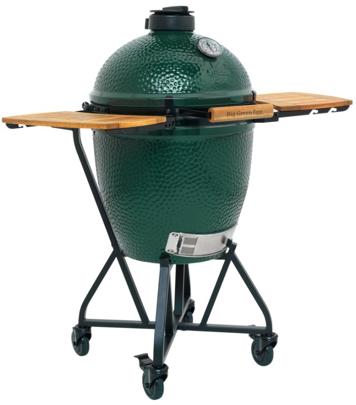 Big Green Egg Large Keramikgrill PRO Starterset - 50 Jahre Big Green Egg Jubiläums-Paket: mit Nest + Handler, Seitentischen, ConvEGGtor, EGGspander