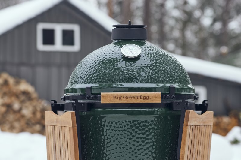 Big Green Egg Large Keramikgrill PRO Starterset - 50 Jahre Big Green Egg Jubiläums-Paket: mit Nest + Handler, Seitentischen, ConvEGGtor, EGGspander