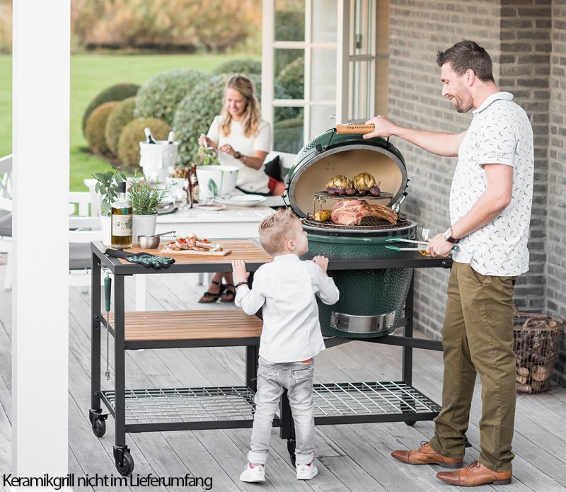 Big Green Egg Outdoor Küche: 50 Jahre Big Green Egg Jubiläums - Frame Paket 1 Large - für BGE Large (ohne Keramikgrill)