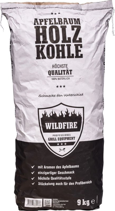 Wildfire Holzkohle 9 kg - Apfelbaum
