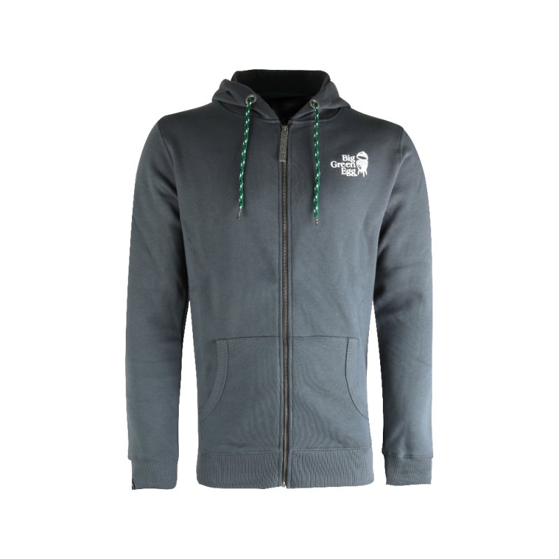 Big Green Egg Zipper Hoodie - dark grey - XXL