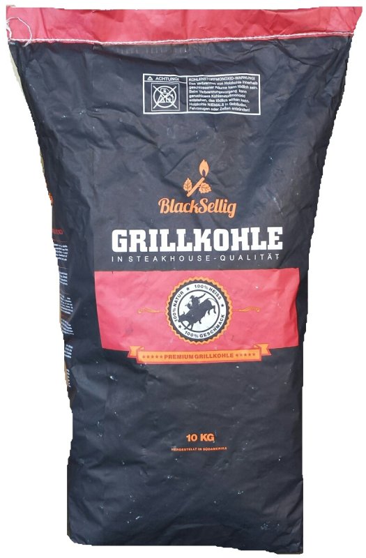 BlackSellig Steakhousekohle / Restaurant Holzkohle 10 kg