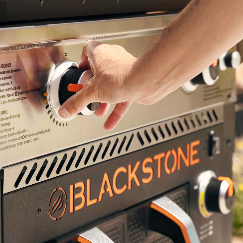 Blackstone 28 Zoll Griddle Gas Grillstation mit Grillplatte und Airfryer