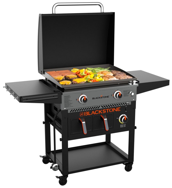 Blackstone 28 Zoll Griddle Gas Grillstation mit Grillplatte und Airfryer