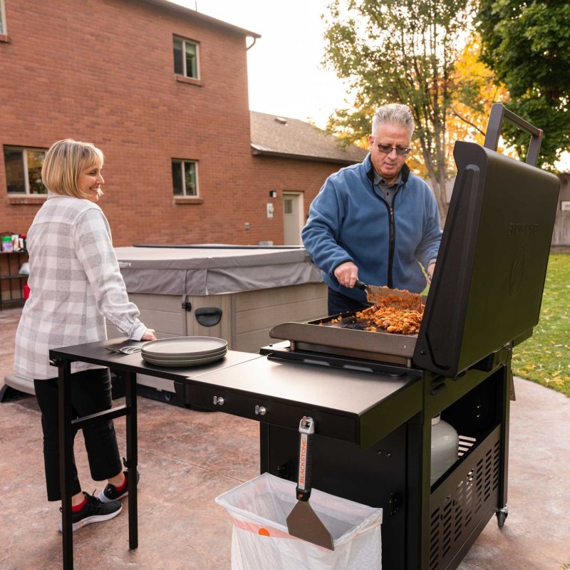 Blackstone 36 Zoll Griddle Gas Grillstation mit Grillplatte und Klapptisch