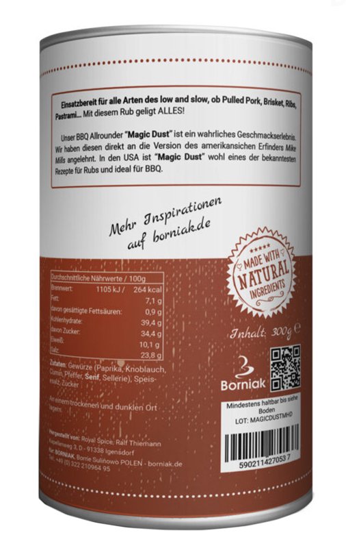 Borniak Gewürzmischung Magic Dust