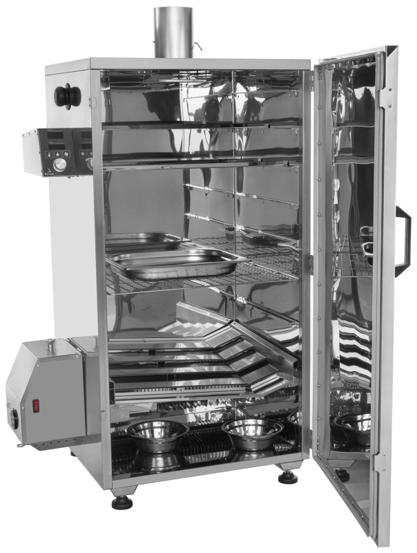 Borniak BBQ Smoker Digital BBDST-150 Edelstahl - Version 1.4 mit Timer