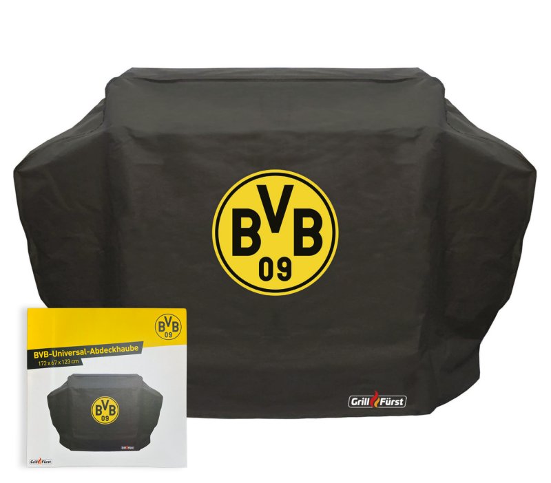 Grillfürst Abdeckhaube / Schutzhülle 172 x 67 x 123 cm Borussia Dortmund Edition für Imperial 590, 490 / P500 / Lex 605 / Regal 590, 490 / Crown 590 / Sovereign 490 / Dualchef 415 G, 425 G, S 425 G / Genesis II 4 Brenner